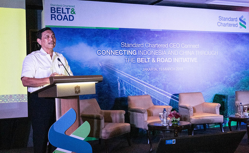 图片默认标题_fororder_印尼海洋统筹部长卢胡特19日在雅加达举行的“‘一带一路’连接中国与印尼”研讨会上做主旨演讲