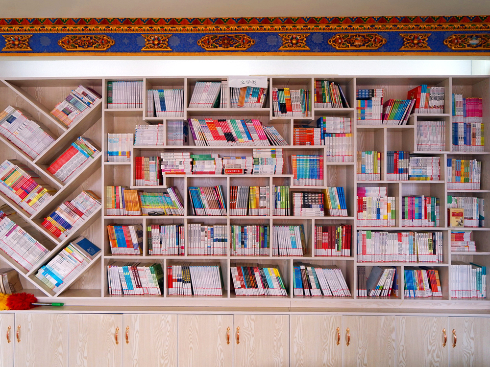 图片默认标题_fororder_图7，昌都市实验小学里的一处图书柜。 摄影：刘娜.JPG