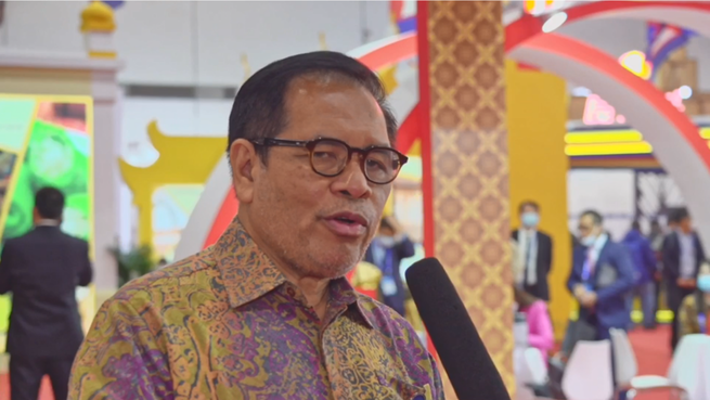 在中国インドネシア大使　中国・ASEAN博覧会を評価_fororder_279879577
