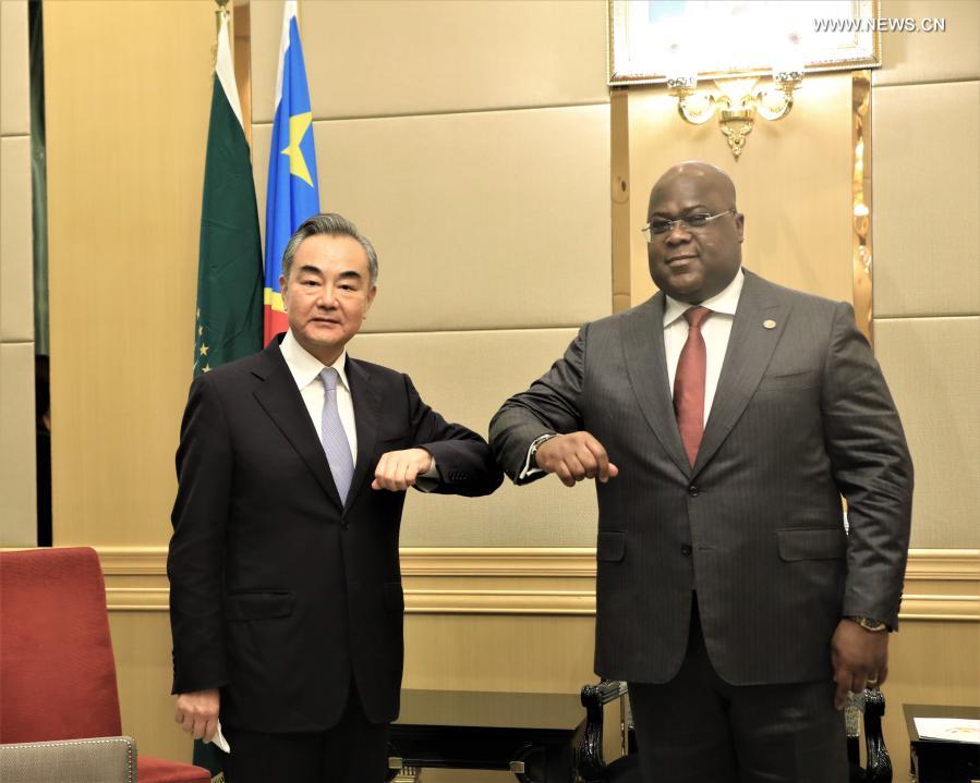 رئيس جمهورية الكونغو الديمقراطية يلتقي وزير الخارجية الصيني لبحث العلاقات الثنائية_fororder_139647024_16099763085951n