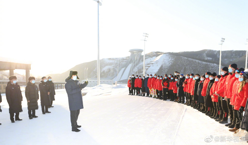 Presiden Tiongkok Xi Jinping Inspeksi Persiapan Olimpiade Musim Dingin_fororder_微信图片_20210122223944