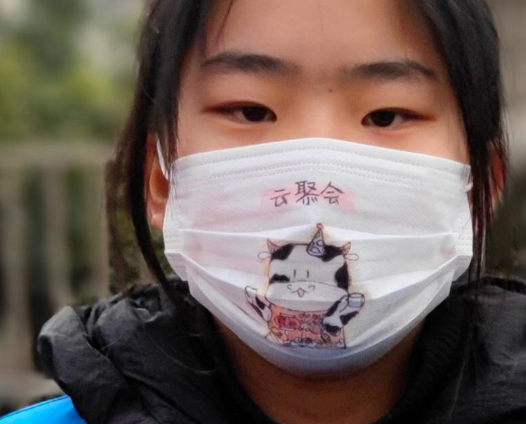 นักเรียนมัธยมจีนจัดกิจกรรมรณรงค์ร่วมป้องกันไวรัสโควิด-19_fororder_截屏2021-02-01 下午3.02.33