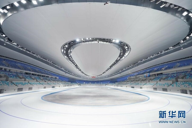 ‘สี จิ้นผิง’ กับงานโอลิมปิกฤดูหนาวปักกิ่ง 2022_fororder_2021年1月22日拍摄的国家速滑馆“冰丝带”