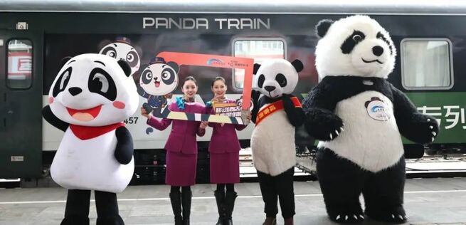 中国初のパンダテーマ列車が登場_fororder_N6