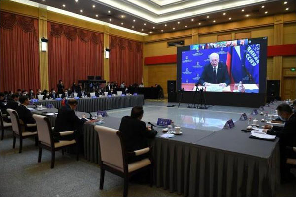 ปธน.จีนและรัสเซียส่งสารยินดีเปิดประชุมกลไกการเจรจาพรรคการเมืองจีน-รัสเซียครั้งที่ 9_fororder_20210421zezd3