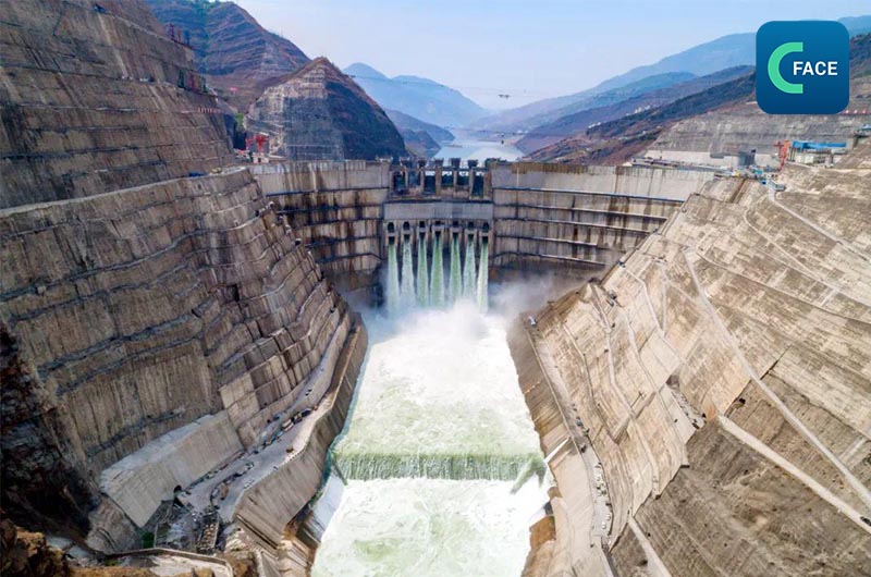 หลุมระบายน้ำของเขื่อนโรงไฟฟ้าพลังงานน้ำป๋ายเฮ่อทานแห่งแม่น้ำจินซา มีน้ำล้นออกมาเป็นครั้งแรก_fororder_20210506News05_2