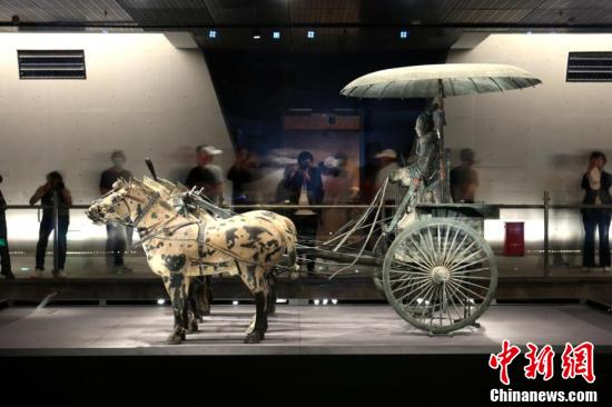 เปิดให้เข้าชม “หอจัดแสดงรถม้าทองแดงสุสานจิ๋นซีฮ่องเต้”_fororder_20210519铜车马1