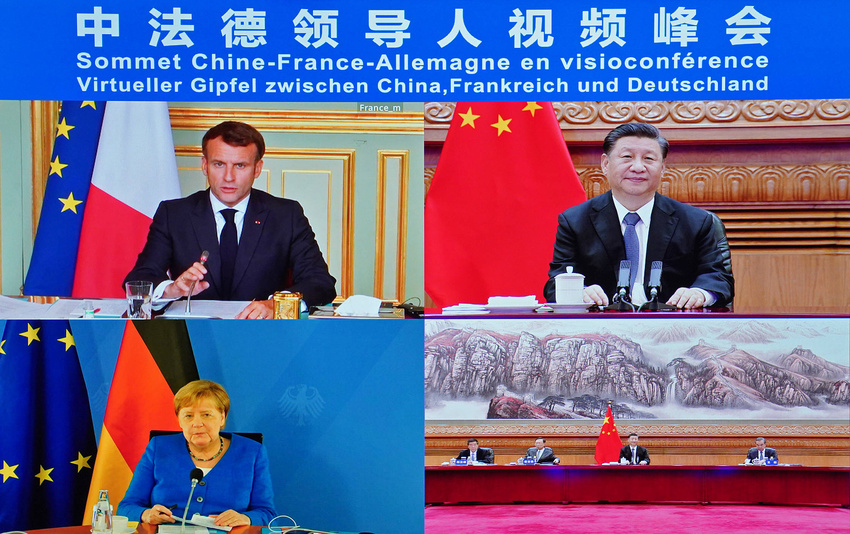 Xi Jinping Adakan Pertemuan Puncak Virtual dengan Pemimpin Prancis dan Jerman_fororder_xi2