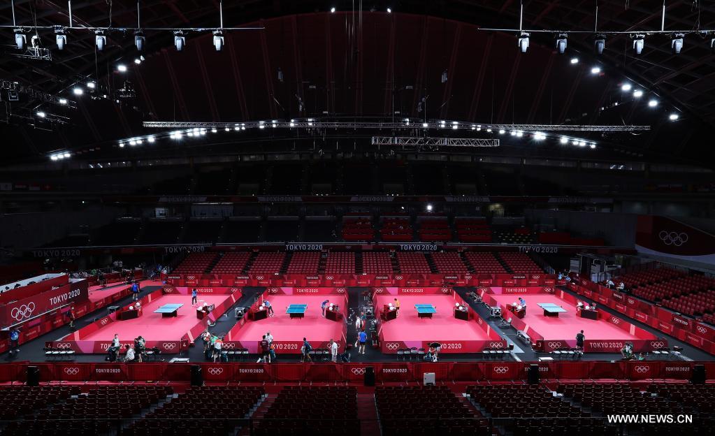 استعدادات فريق تنس طاولة صيني لأولمبياد طوكيو 2020 في اليابان_fororder_04