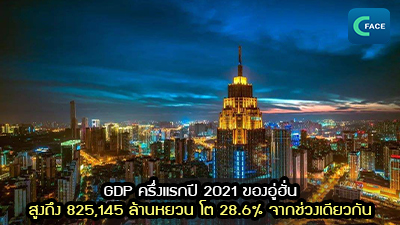 GDP ครึ่งแรกปี 2021 ของอู่ฮั่น สูงถึง 825,145 ล้านหยวน โต 28.6% จากช่วงเดียวกัน_fororder_2021072602News