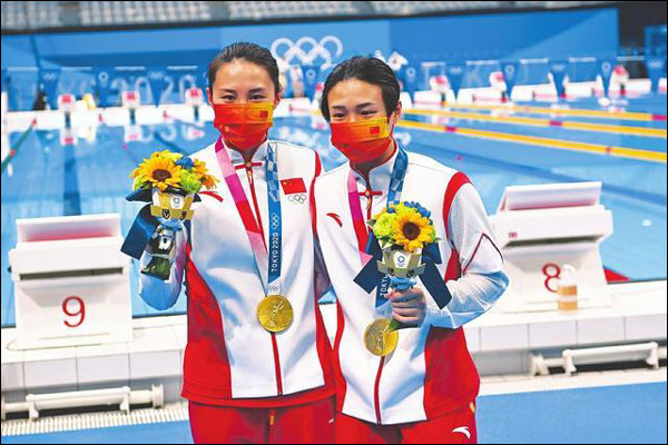 ทัพนักกีฬาจีนได้เพิ่ม 3 เหรียญทองเมื่อวานนี้ในการแข่งขันกีฬาโอลิมปิกที่โตเกียว_fororder_20210726sj
