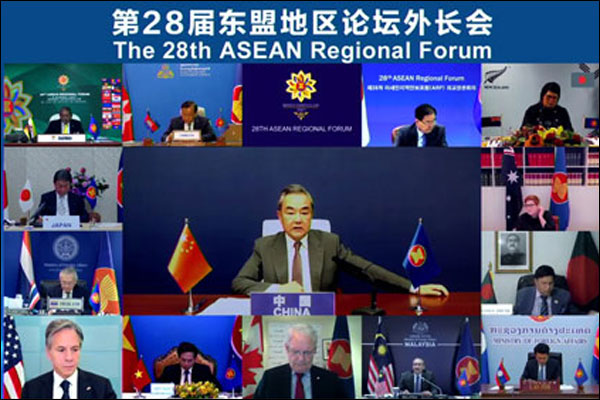 รมว.ต่างประเทศจีนเข้าร่วมประชุมระดับรัฐมนตรีภูมิภาคอาเซียน ครั้งที่ 28_fororder_20210807wzh2