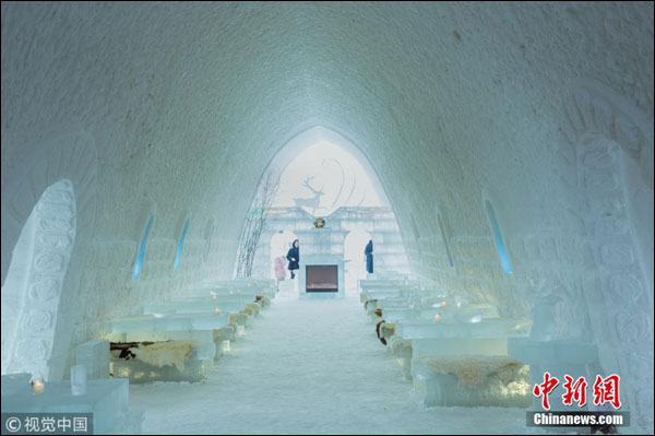 "โรงแรมหิมะน้ำแข็ง" เมืองฮูหลุนเป้ยเอ่อร์