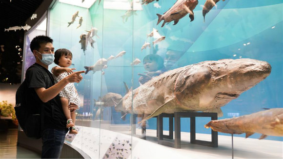 ผู้ปกครองจีนพาลูกเที่ยวพิพิธภัณฑ์ช่วงปิดเทอมฤดูร้อน_fororder_0806bwg-3