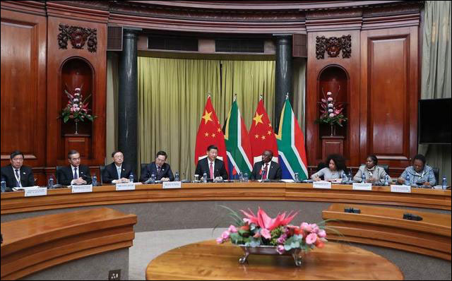 ปธน.จีน-แอฟริกาใต้หารือกระชับสัมพันธ์สองประเทศ