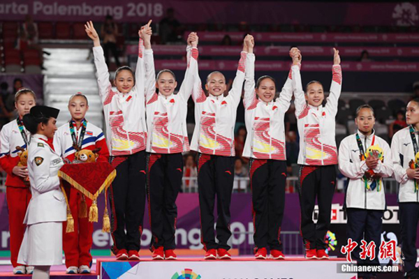 ทีมยิมนาสติกหญิงจีนคว้าเหรียญทองเอเชียนเกมส์ต่อเนื่องกัน 12 ปี