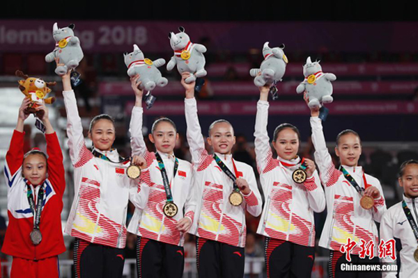 ทีมยิมนาสติกหญิงจีนคว้าเหรียญทองเอเชียนเกมส์ต่อเนื่องกัน 12 ปี