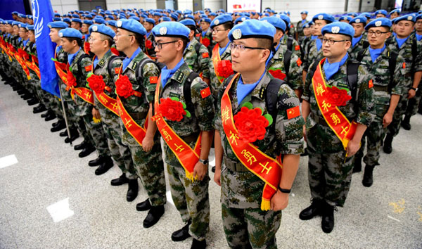 ทหารผดุงสันติภาพจีนไปปฏิบัติหน้าที่ที่เซาท์ซูดานเป็นครั้งที่ 9