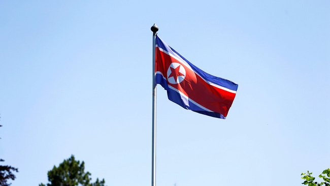 National flag of Democratic People's Republic of Korea [File Photo: CGTN]