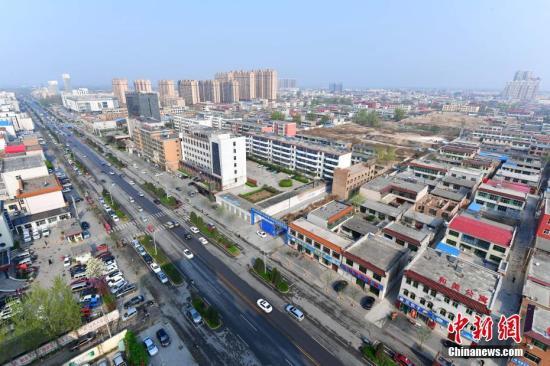 An aerial photo of Rongcheng in Hebei Province. [File Photo: Chinanews.com]