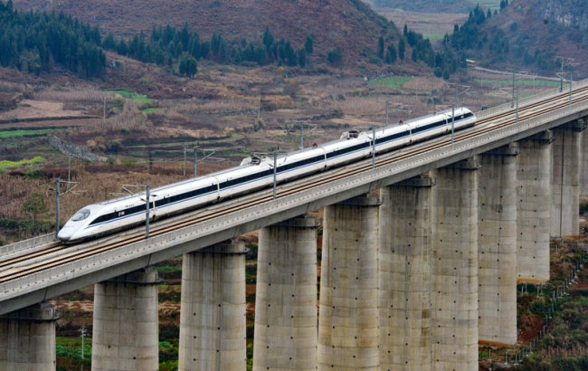 China has built the world's largest high-speed rail network over the past decade. [Photo: gov.cn]