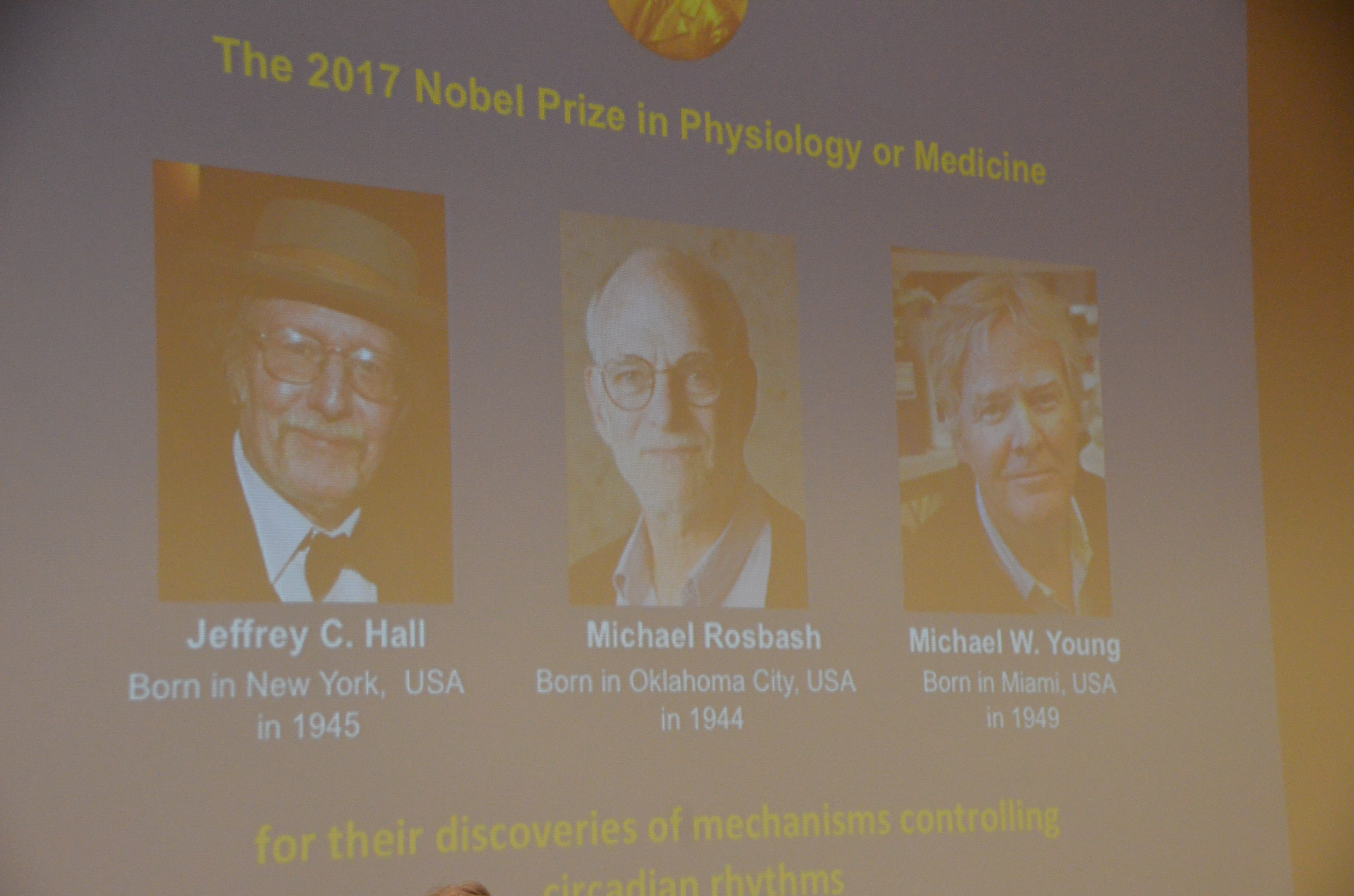 Three Scientists Share 2017 Nobel Prize In Physiology Or Medicine ...