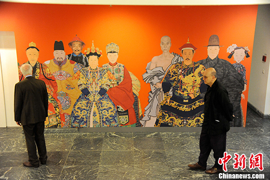 The day of the opening ceremony of "Faces of China, Portrait Painting of the Ming and Qing Dynasties (1368-1912)" in Berlin on Wedensday. [Photo: China News]