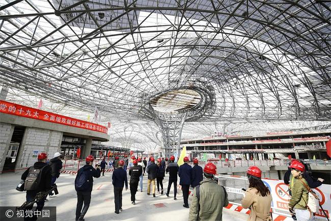 Beijing's new airport opens to the media in Daxing District, Beijing on October 16, 2017. [Photo: VCG]