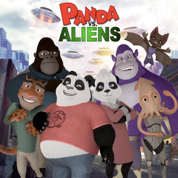 A scene from Panda vs. Aliens [Photo:CGTN]
