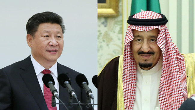 Chinese President Xi Jinping and Saudi King Salman bin Abdulaziz Al Saud [File photo: China Plus]