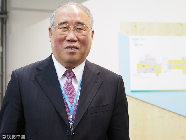 Xie Zhenhua, vice-chairman of China's top economic development body, the National Development and Reform Commission, speaking at the United Nations Framework Convention on Climate Change - UNFCCC - COP23. [Photo: VCG]