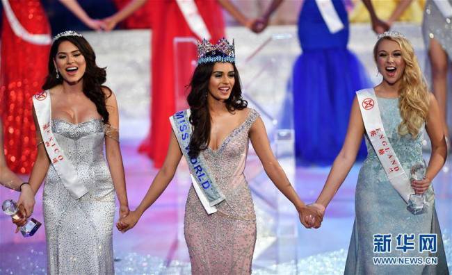 世界小姐全球总决赛 印度美女夺魁 India's Manushi Chhillar wins Miss World 2017