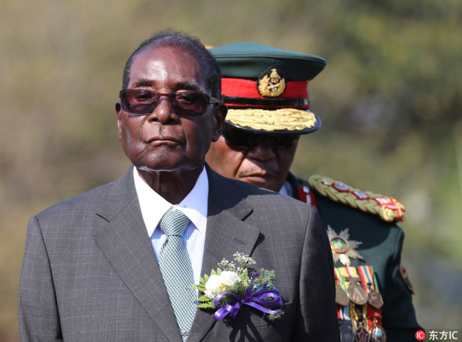 Zimbabwean President Robert Mugabe. [File Photo: IC]