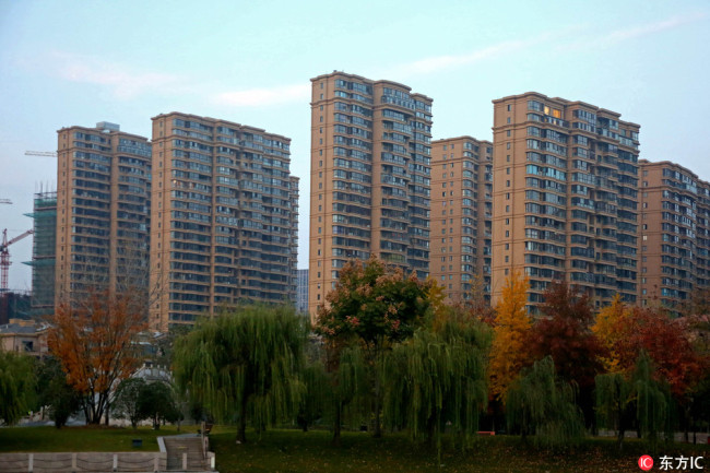 Residential buildings for sale in Jiangsu province, China. [File Photo: IC]