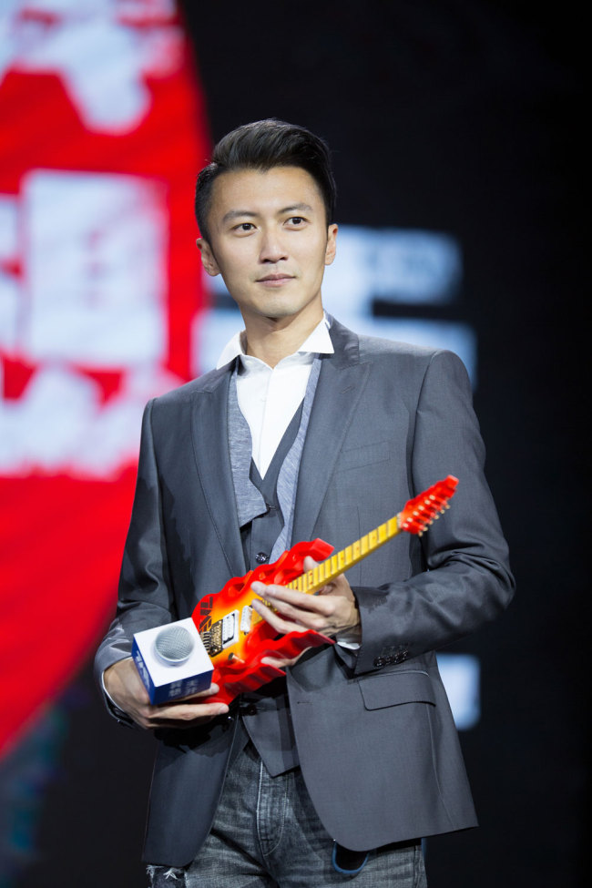 Hong Kong super star Nicholas Tse holds a press conference in Beijing Thursday afternoon, on Jan 4,2018, announcing his music business plan for a whole year of 2018.[Photo: China Plus]