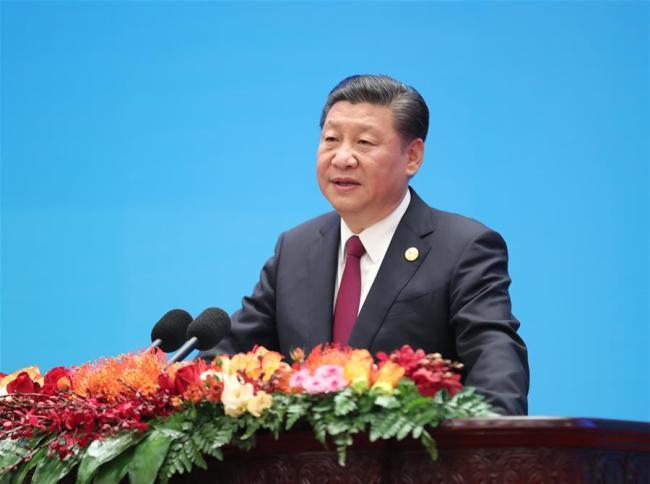 Xi Jinping, general secretary of the Communist Party of China (CPC) Central Committee, delivers a speech at the opening ceremony of CPC in Dialogue with World Political Parties High-Level Meeting in Beijing, capital of China, Dec. 1, 2017. [Photo: Xinhua/Liu Weibing]