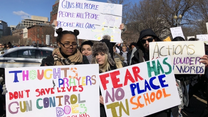 U.S. students march against gun violence - China Plus