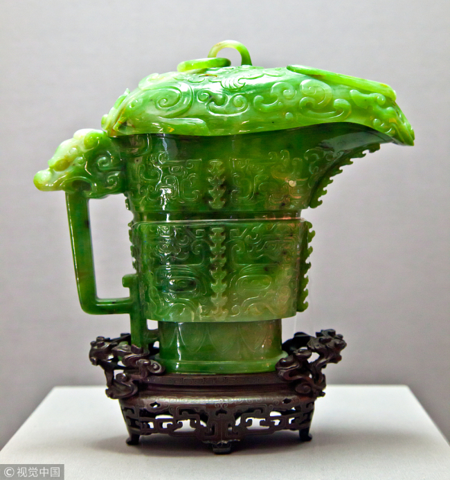 Precious jade article displayed in the Forbidden City [Photo: from VCG]