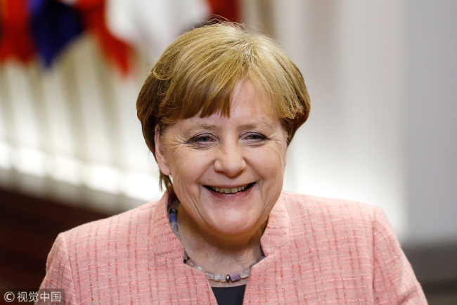 File photo of Germany's chancellor Angela Merkel. [Photo: VCG]