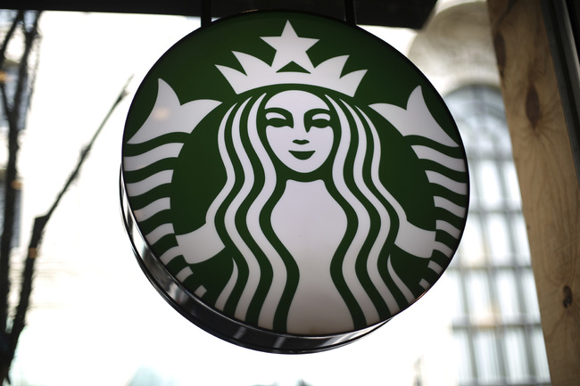 A sign in a Starbucks cafe in downtown Pittsburgh on Saturday, March 24, 2018. [Photo: AP/Gene J. Puskar]