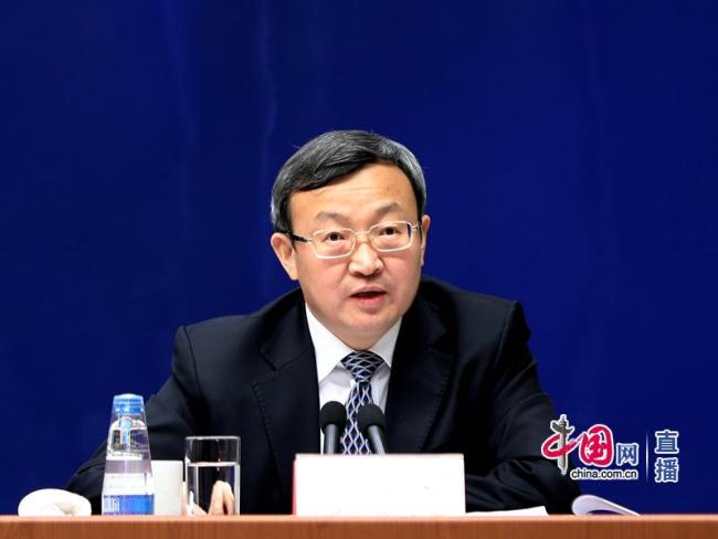 Wang Shouwen, Vice Minister with China's Ministry of Commerce speaks at a press meeting in Beijing on April 4,2018.[Photo: Chinanews]