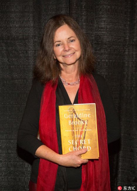 Geraldine Brooks at The Miami Book Fair on November 15, 2016 in Miami, Florida. [Photo:IC]