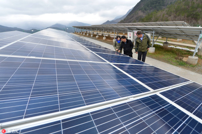 A photovoltaic power station of China's State Grid [File photo: IC]
