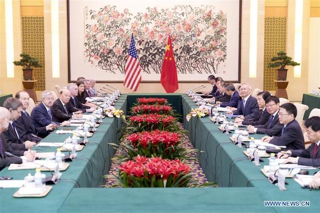 Chinese and U.S. teams, led by Chinese Vice Premier Liu He and U.S. Secretary of Commerce Wilbur Ross, hold economic and trade consultations in Beijing, capital of China, from June 2-3. [Photo: Xinhua/Ding Haitao]