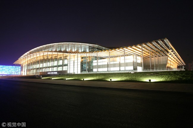 A night view, photographed at the National Indoor Stadium [File Photo: VCG]