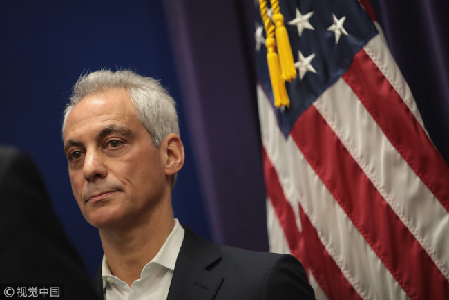 Chicago Mayor Rahm Emanuel. [File Photo: VCG]
