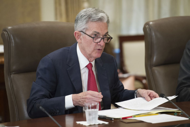 Federal Reserve Board Chairman Jerome Powell chairs an open meeting in Washington, Thursday, June 14, 2018. [File photo: AP/Cliff Owen]