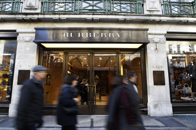 A Burberry store in central London [File Photo: AP/Sang Tan]