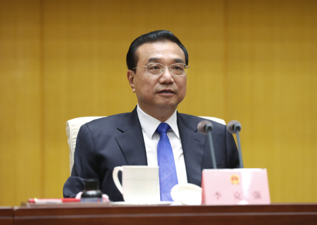 Chinese Premier Li Keqiang. [File Photo: gov.cn]