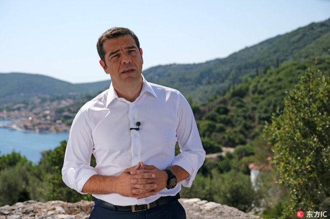 Visit and speech of Greek Prime Minister Alexis Tsipras on Ithaka on August 21, 2018. [Photo:IC]